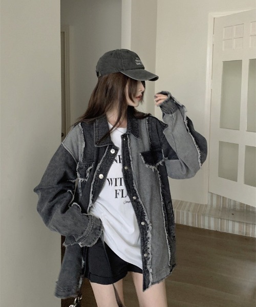 VIBGYOR デニムジャケット gジャン 「LAMPOON」リメイクデニム