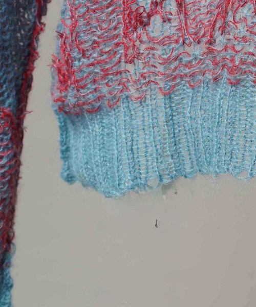 MAISON SPECIAL セーター ニット 「UNISEX」Mohair Sheer V-Neck Knit