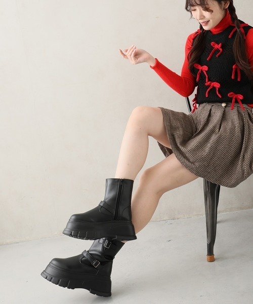 DEMETER（デメテル） ブーツ 厚底 プラットフォーム デザインソール