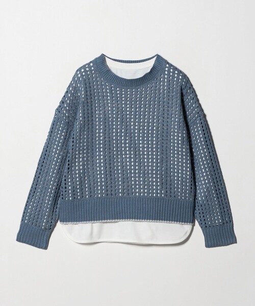 A DAY IN THE LIFE ニット セーター ラメ メッシュニット＋Tシャツ
