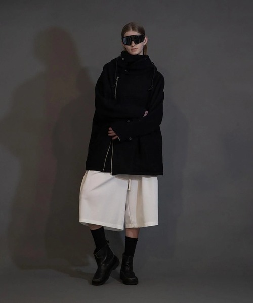 ミリタリージャケット モッズコート 「my beautiful landlet」 BISHU WOOL OVERSIZED HOOD BLOUSONの画像