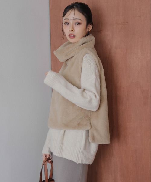 ベスト ジレ ハイネックベストトップス レディース : ZOZOTOWN Yahoo