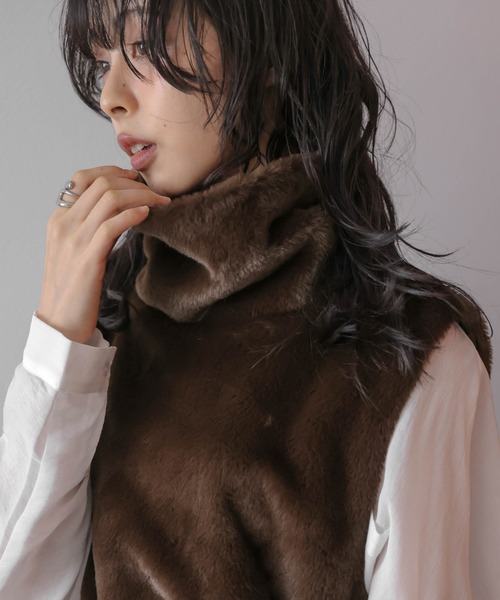 ベスト ジレ ハイネックベストトップス レディース : ZOZOTOWN Yahoo