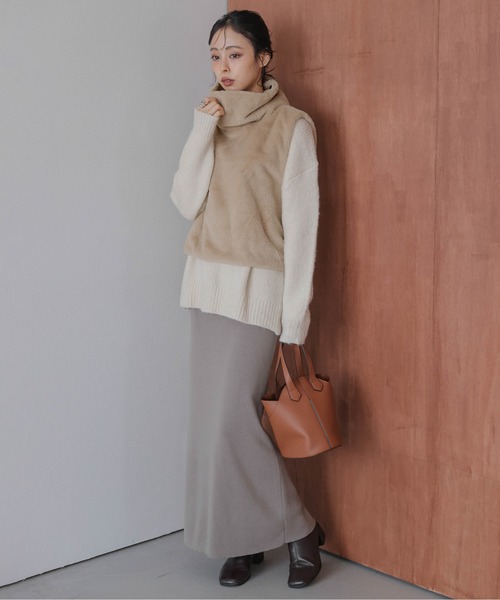 ベスト ジレ ハイネックベストトップス レディース : ZOZOTOWN Yahoo