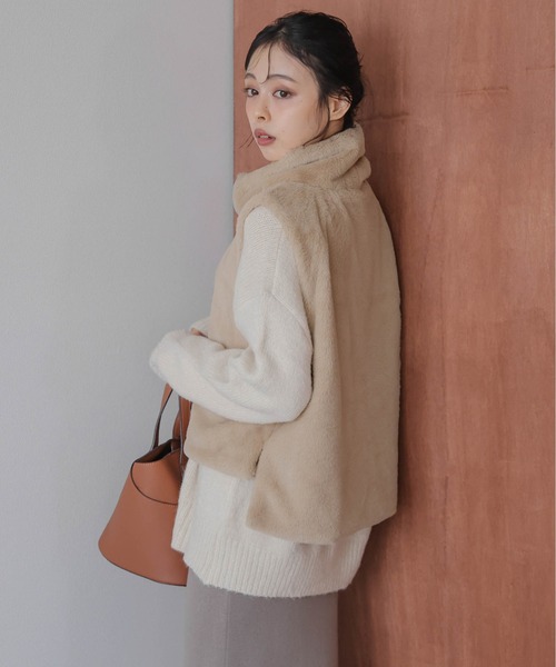 ベスト ジレ ハイネックベストトップス レディース : ZOZOTOWN Yahoo