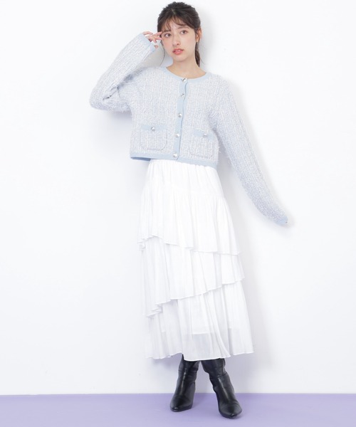 ラメカーディガン　ジルスチュアート JILL by JILL STUART（ジルバイジルスチュアート） ニット セーター