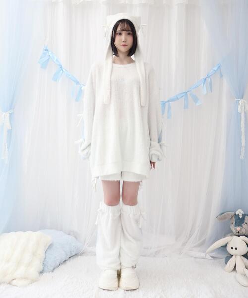 Whinny ニット セーター Whinny/「セットアップ可能♪」ゆるもちリボン