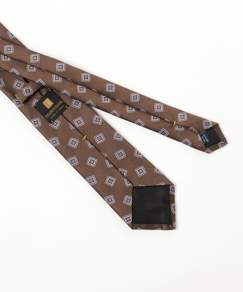 BEAMS F（ビームスF） ネクタイ FRANCO BASSI / シルク 小紋柄 ジャ