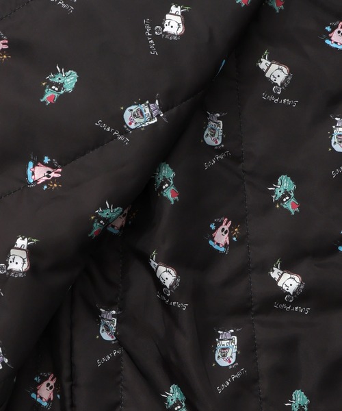 スカラーパリティ　353124：異素材使いの配色切替 中綿キルトジャケット 353124：異素材使いの配色切替 中綿キルトジャケットの通販-ScoLar