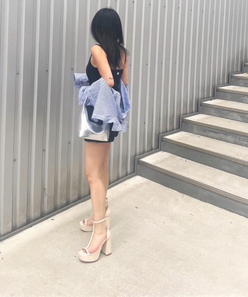 「R&E」 ブーツ LL ブラック レディース_画像2