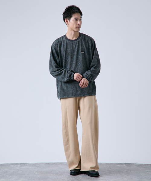 B.C STOCK（ベーセーストック） ワイドパンツ スウェットパンツ