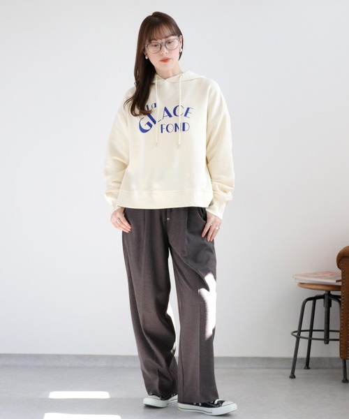 6/7⑩-2◆ぽめ◆GパーカーBS×2、番人×2 cepo（セポ） パーカー 変形裏毛ロゴサイドドロストパーカー