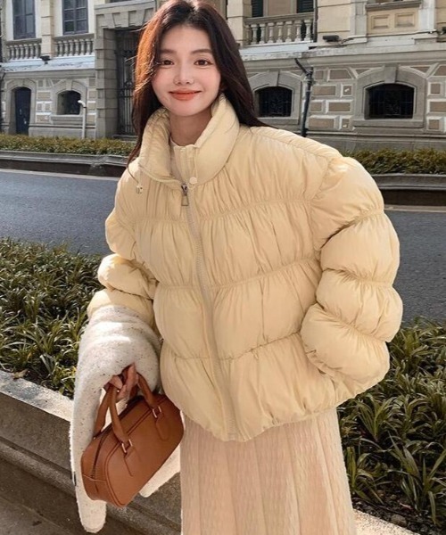 ダウンコート ダウンジャケット ボリュームスリーブダウンジャケット