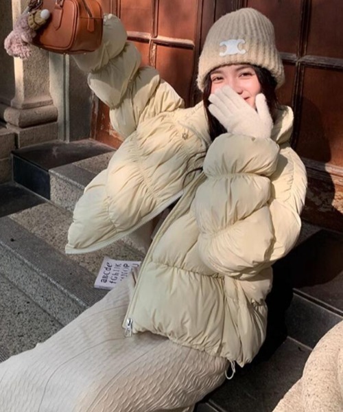 ダウンコート ダウンジャケット ボリュームスリーブダウンジャケット