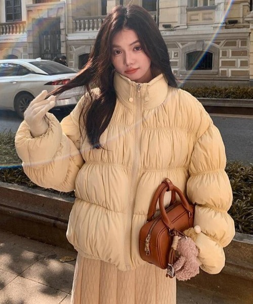 YOSOOU 装う ボリューム襟ダウンジャケット ショート丈 楽天市場】ポイント10倍！ ヨソオウ YOSOOUスタンドカラー ショート