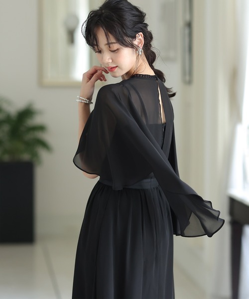 「PourVous」 ノースリーブワンピース M ブラック レディース_画像5