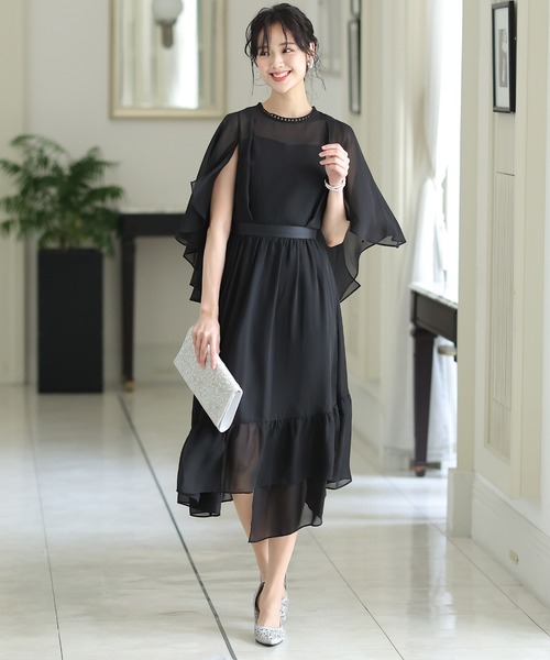 「PourVous」 ノースリーブワンピース M ブラック レディース_画像6