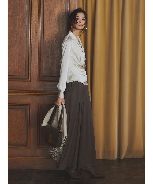 anuans（アニュアンス） ブラウス シャツ ポインテッドカラーシャツ