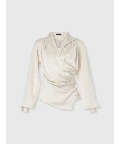 anuans（アニュアンス） ブラウス シャツ ポインテッドカラーシャツ