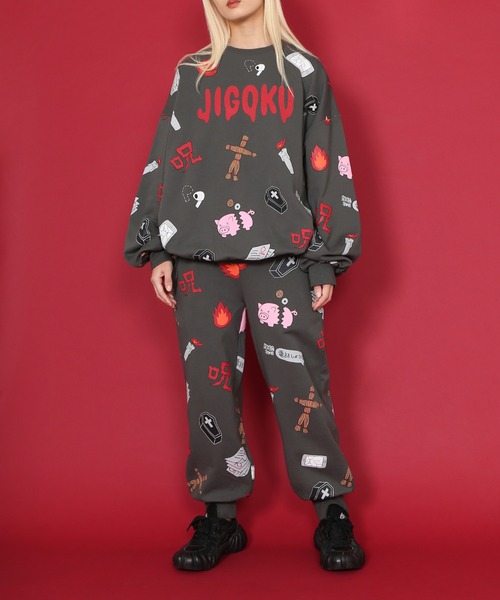 「PUNYUS」 スウェットカットソー 2 スミクロ レディース_画像3