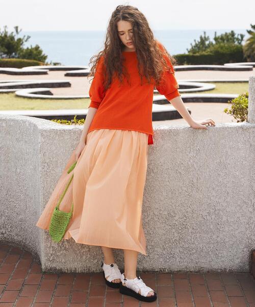 「OPAQUE.CLIP」 フレアスカート 40 ブルー系その他 レディース_画像2