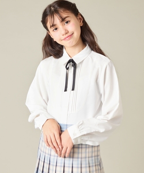 a.v.v（アー・ヴェ・ヴェ） ブラウス シャツ 「150-160」「卒服/シワに