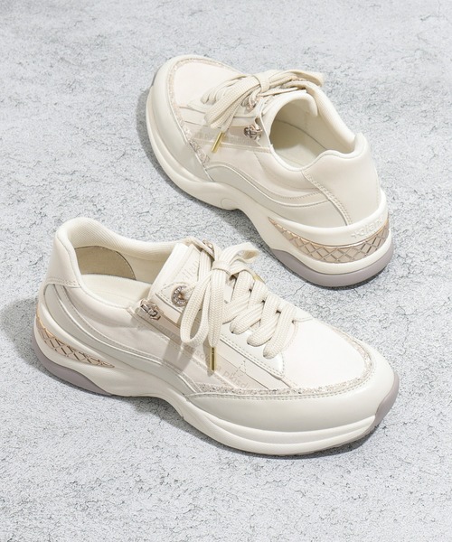 「+diana」 ローカットスニーカー X-LARGE ピンク レディース_画像3