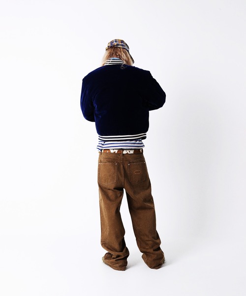 AFB（エーエフビー） ワイドパンツ チノパン SUPER BAGGY STUDDED