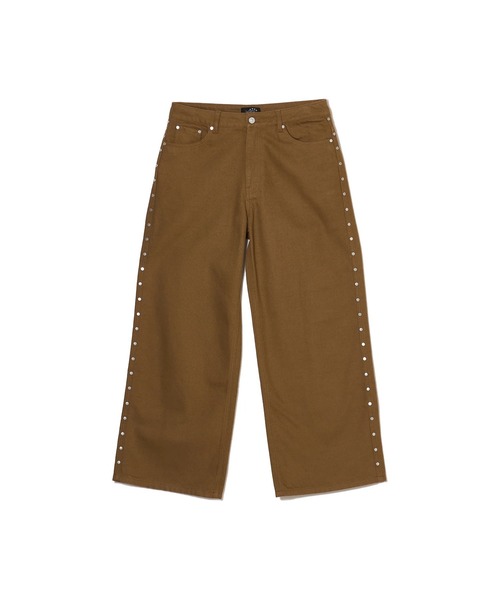 AFB（エーエフビー） ワイドパンツ チノパン SUPER BAGGY STUDDED