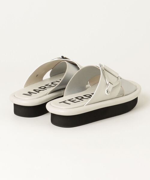 「MARECHAL TERRE」 フラットサンダル 22.5 ホワイト レディース_画像2