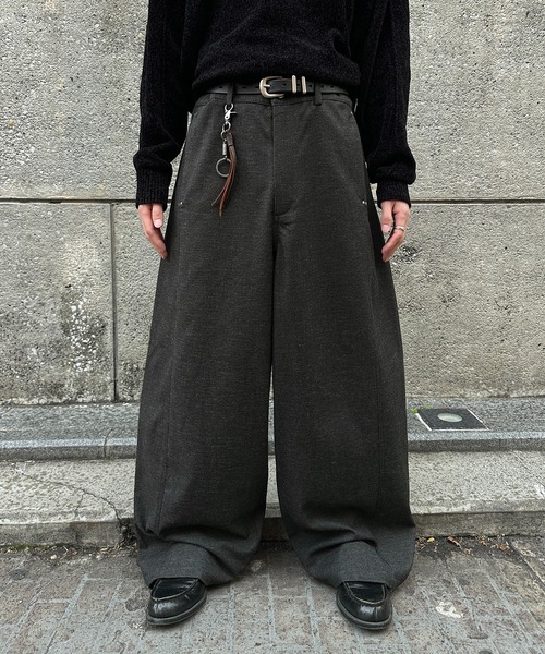 kutir（クティール） スラックス STUDS BARREL RACK WOOL LIKE SLACKS