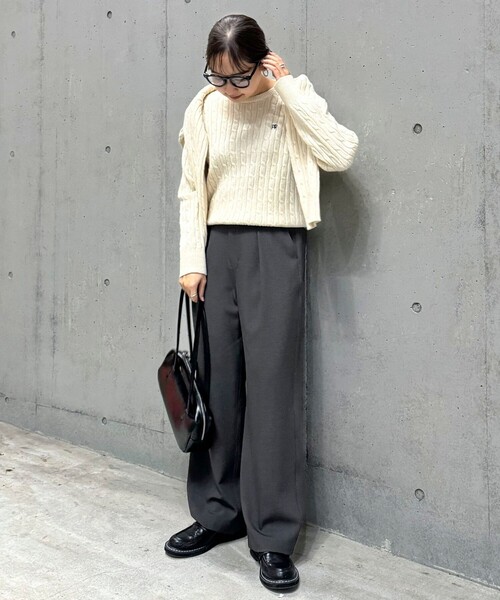 「fredy emue」 長袖ニット 38 レッド レディース_画像5