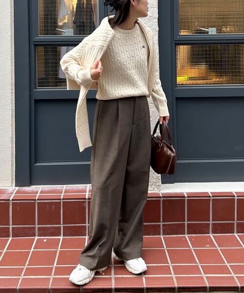 「fredy emue」 長袖ニット 38 レッド レディース_画像7