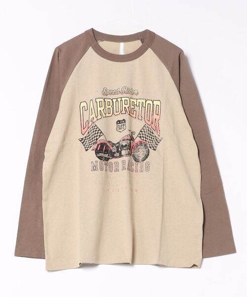 「おしゃれスタ」 「HALHAM」長袖Tシャツ M ホワイト メンズ_画像7