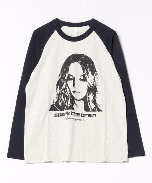 「おしゃれスタ」 「HALHAM」長袖Tシャツ M ホワイト メンズ_画像9