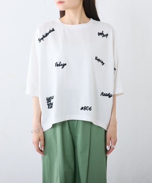 「PUAL CE CIN」 半袖Tシャツ FREE グレー レディース_画像2