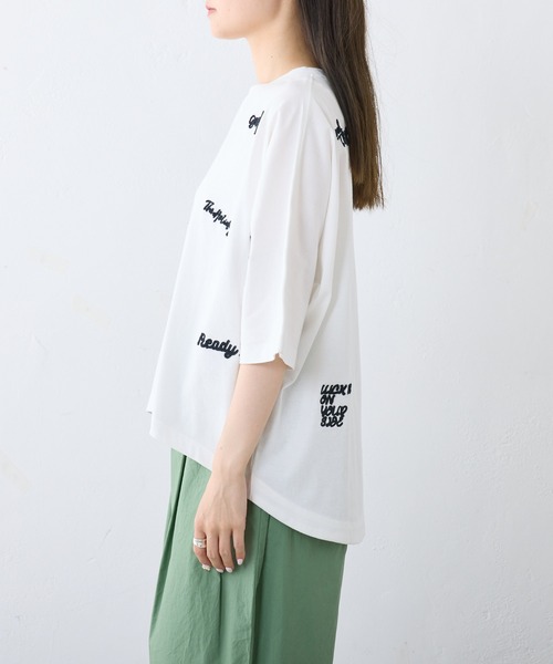 「PUAL CE CIN」 半袖Tシャツ FREE グレー レディース_画像3