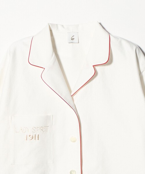6(ROKU)＞COTTON PIPING SHIRT/シャツ 6(ROKU)＞コットン パイピング 