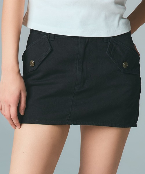 X-girl（エックスガール） スカート FLAP POCKET MINI SKIRT