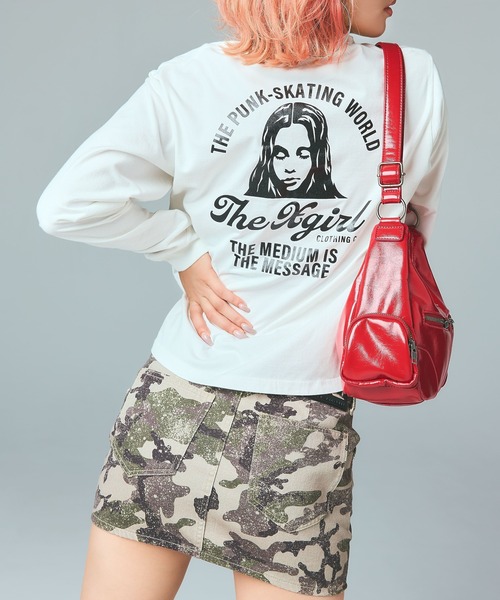 X-girl（エックスガール） スカート FLAP POCKET MINI SKIRT