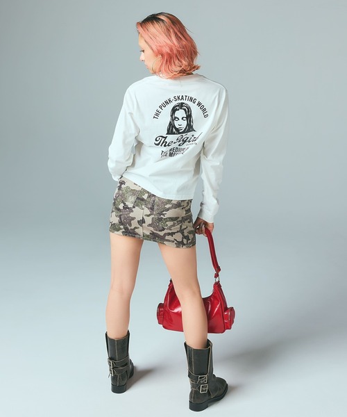 X-girl（エックスガール） スカート FLAP POCKET MINI SKIRT