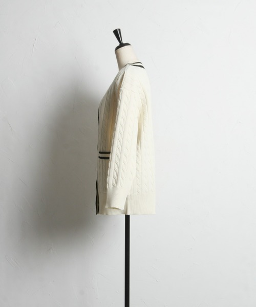 「&. NOSTALGIA」 ニットカーディガン FREE グレー レディース_画像5