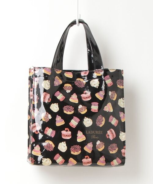 「LADUREE」 トートバッグ - ブラック レディース_画像2