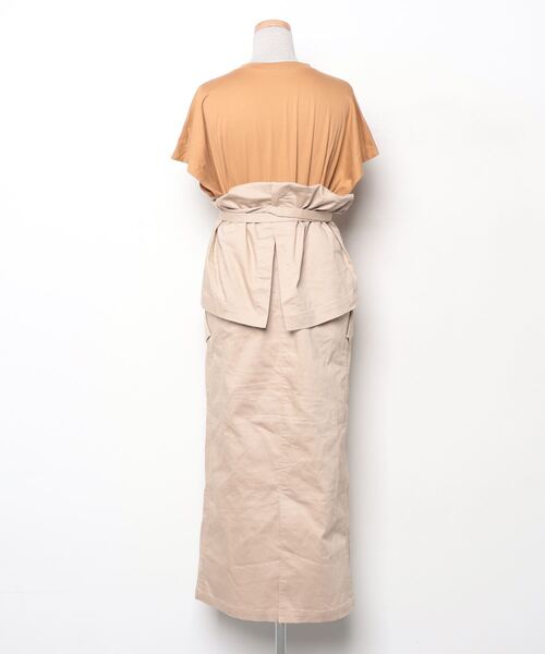 「styling/」 ドッキングワンピース 1 ベージュ レディース_画像2