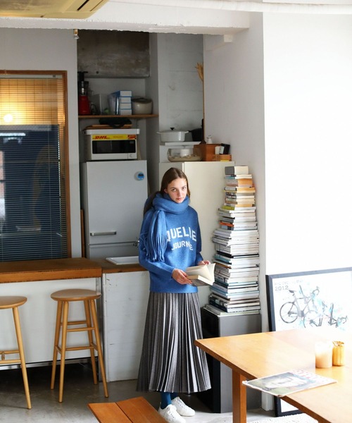 「niko and...」 プリーツスカート MEDIUM ブラック レディース_画像7