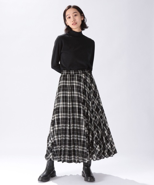 「niko and...」 プリーツスカート MEDIUM ブラック レディース_画像10