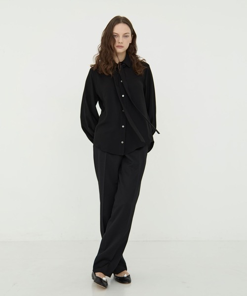 CINOH（チノ） ブラウス シャツ 「CINOH/チノ」BLACK FORMAL BOWTIE