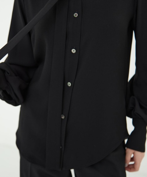 CINOH（チノ） ブラウス シャツ 「CINOH/チノ」BLACK FORMAL BOWTIE