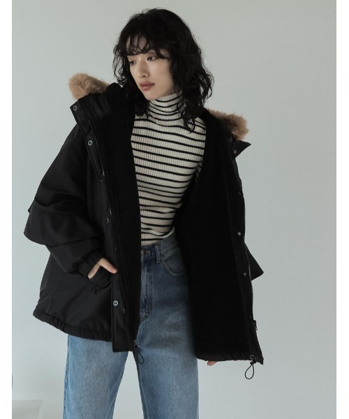 「Re:EDIT」 ブルゾン LARGE ホワイト系その他 レディース_画像3