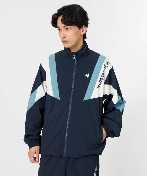 【新品】Golfickers ナイロンジャケット（紺Ｍ） le coq sportif（ルコックスポルティフ） ナイロンジャケット 「はっ水